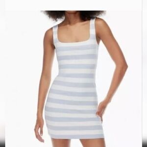 NWT Aritzia Babaton Contour Tank Mini Striped Dress